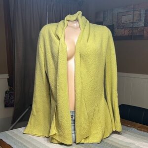 Beyond Threads Vibrant Yellow Knit Cardigan